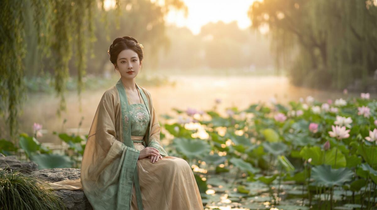 野外露出视频-古风汉服写真视频拍摄